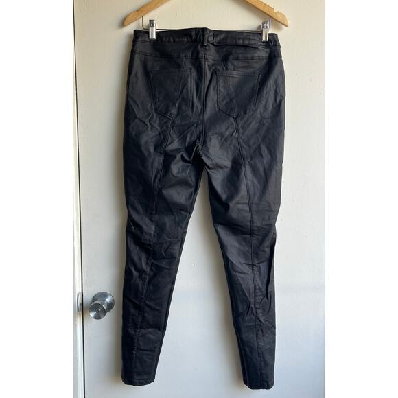 Missguided Moto coated vice skinny jeans in black with zip details size 12 $45 - Picture 6 of 12